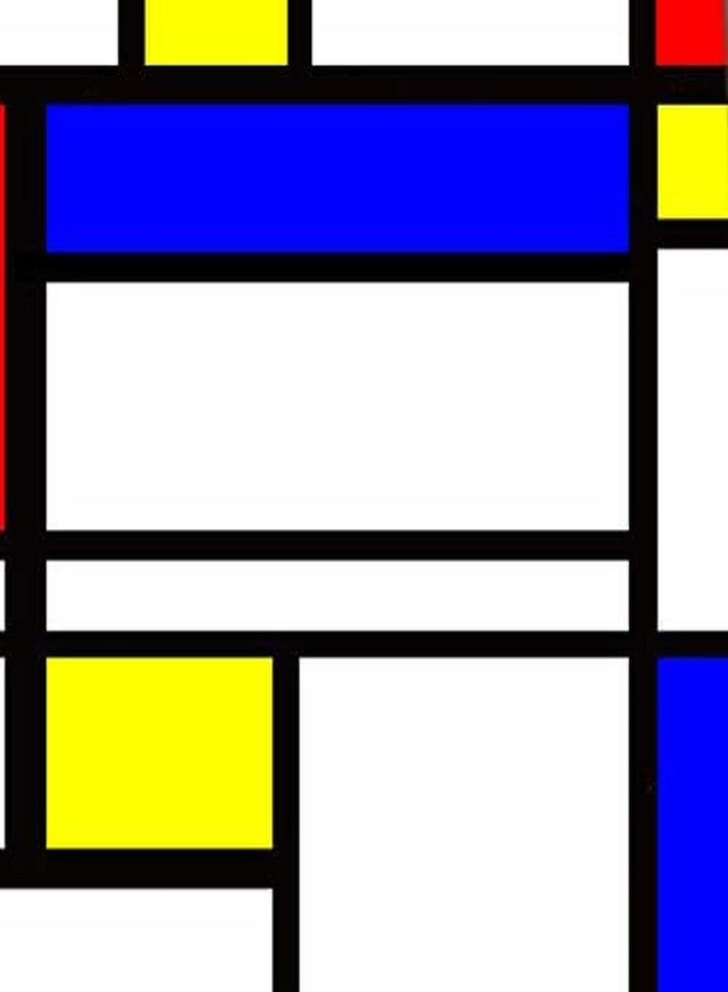 Three Rooker Art Ties Mens Abstract Piet Mondrian Necktie - Image 3